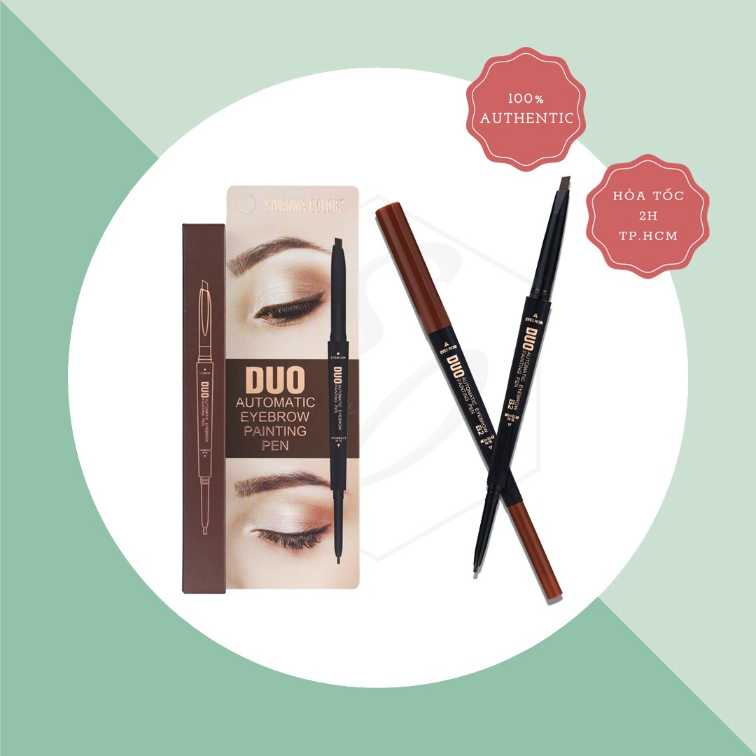 Chì kẻ mày 2 đầu Sivanna Duo Automatic Eyebrow Painting Pen ES8004